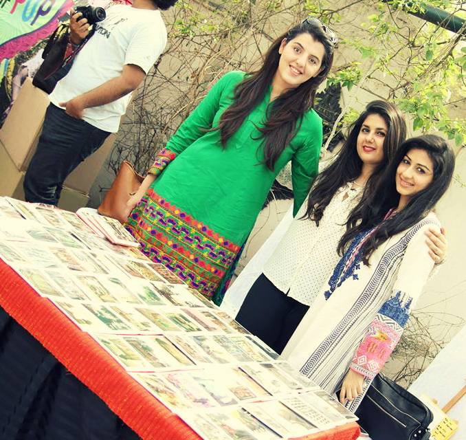 From Lahore With Love's Founder, Sonya Rehman, with friends at her stall.